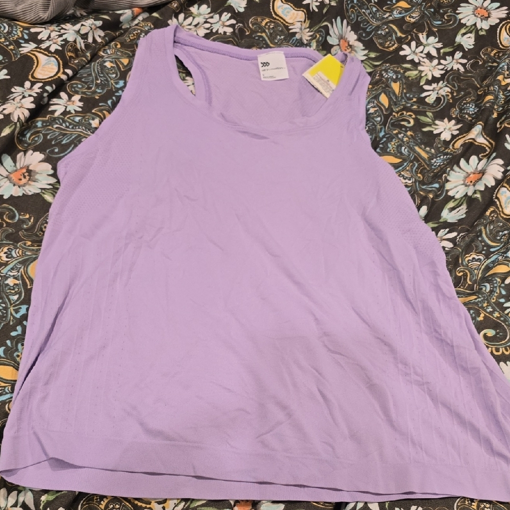 ❤️10/$40 New All in Motion Purple Sleeveless Tank Top Relaxed Fit
